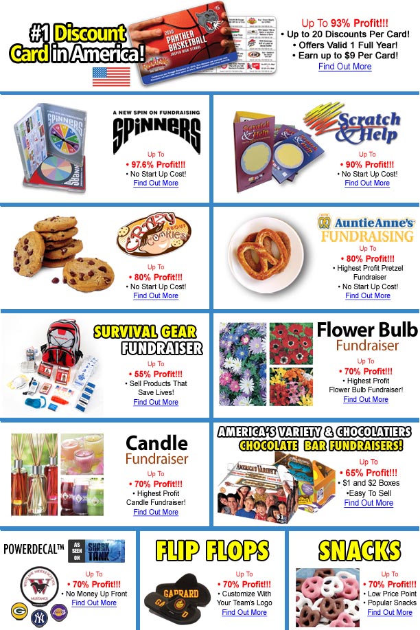 FUNDRAISING PRODUCTS WITH 90 PROFIT 