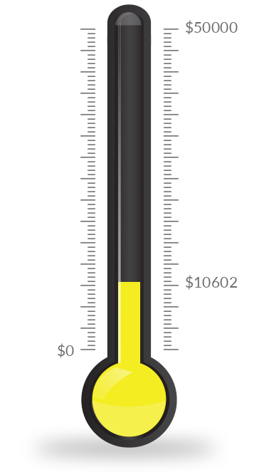 Ghost Light Virtual Gala Fundraising Thermometer