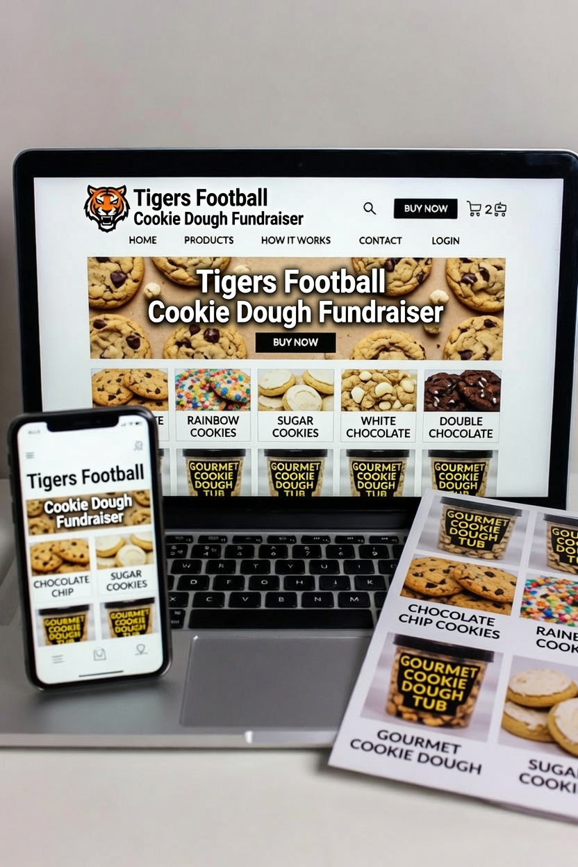 Gourmet Cookie Dough Online Web Store + Brochures