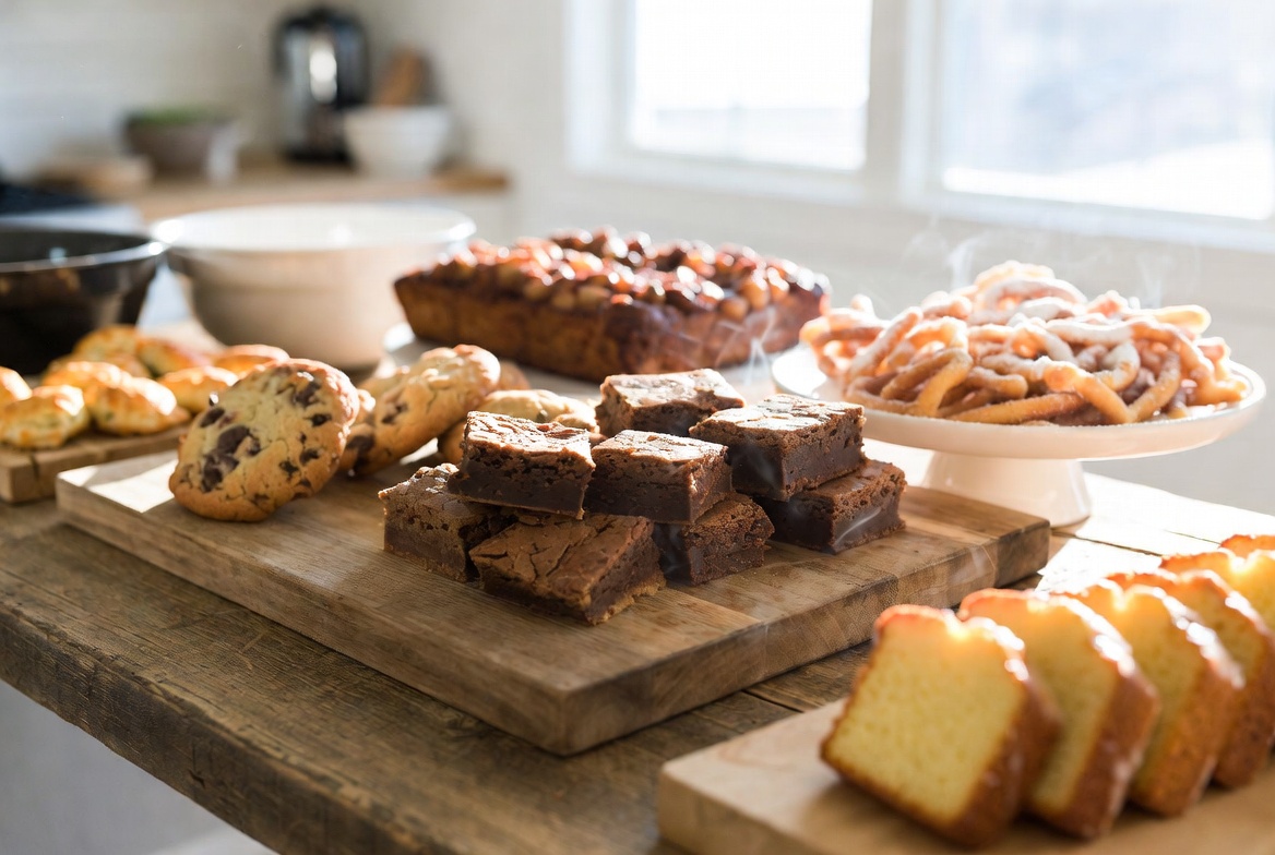 Gourmet Goodies On Kitchen Table