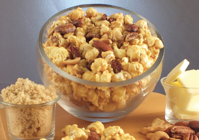 Nutty Caramel Popcorn