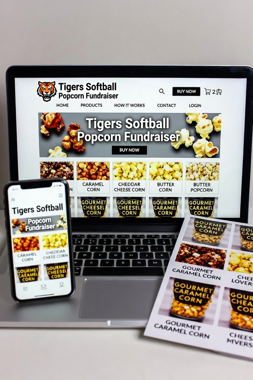 Popcorn Fundraiser Web Store and Brochures